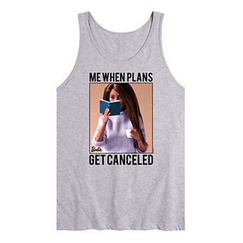 Men's Barbie® When Plans Get Canceled Graphic Tank Top