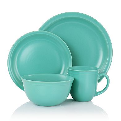 Gibson Home 16 Piece Siam Stoneware Dinnerware Set