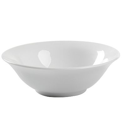 Gibson Everyday Noble Court 7 Inch Fine Ceramic Bowls in White 12 Piece Set
