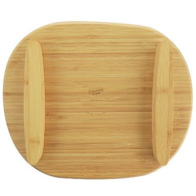 Gibson Home 13.5 Inch Sadler Wooden Serving Tray