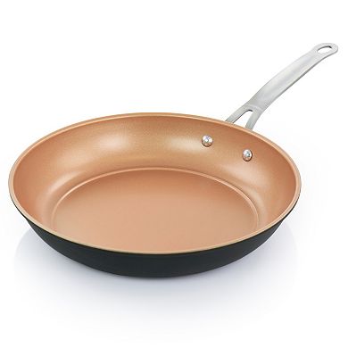 Gibson Home Chestnut 2 Piece Nonstick Carbon Steel Frying Pan Set