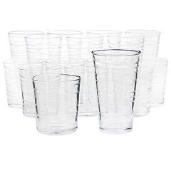Jewelite 16-Piece Tumbler and Double Old Fashioned Glass Set
