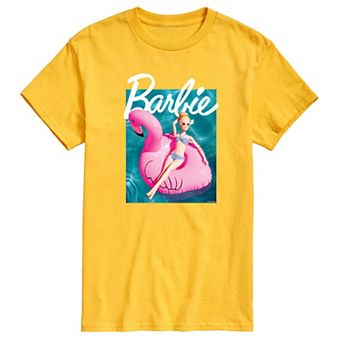 Men's Barbie® Pool Flamingo Graphic Tee