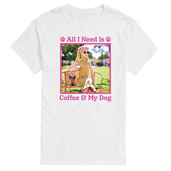 Men's Barbie® All I Need Is Coffee Dog Graphic Tee