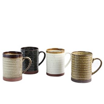 Gibson Home Terra Bella 4 pc 18.5 Oz Mug Set