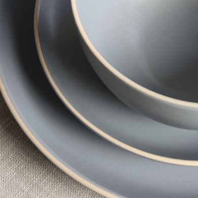 Gibson Home Rockaway 12 Piece Stoneware Dinnerware Set