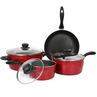 Gibson Home Armada 7 pc Nonstick Carbon Steel Cookware Set
