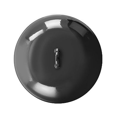 Gibson Home 5 Quart Gray Enamel On Steel Braiser Pan with Lid