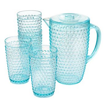 Gibson Home Malone 5 pc Plastic Pitcher and Tumbler Set