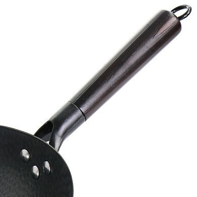 Gibson Home Hammered 13 Inch Heavy Gauge Carbon Steel Wok