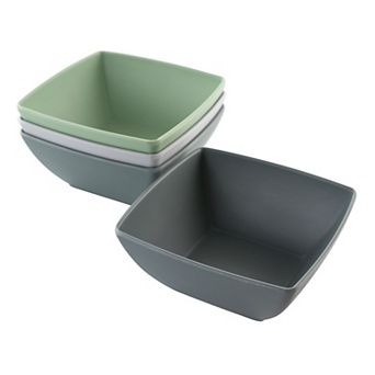 Gibson Home Grayson 4 pc 6 Inch Melamine Bowl Set