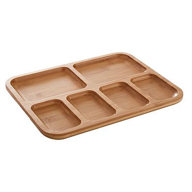 Farberware Build-a-Board 11" x 14" Bamboo Charcuterie Board with Locking Lid