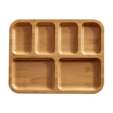 Farberware Build-a-Board 11" x 14" Bamboo Charcuterie Board with Locking Lid