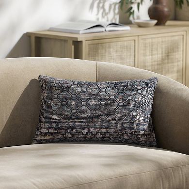 Loloi x Sonoma Goods For Life Super Soft Diamond Geo Rectangular Throw Pillow