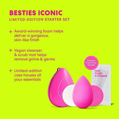 Besties Iconic Makeup Sponge and Cleanser Starter Set