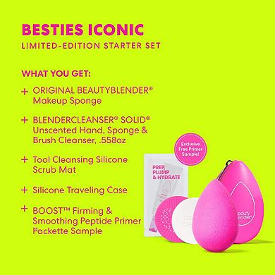 Besties Iconic Makeup Sponge and Cleanser Starter Set