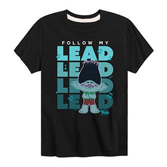 Boys 8-20 DreamWorks Trolls Movie Branch Follow My Lead Graphic Tee
