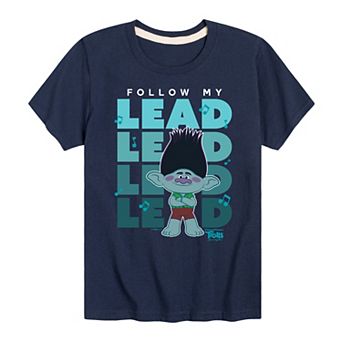 Boys 8-20 DreamWorks Trolls Movie Branch Follow My Lead Graphic Tee