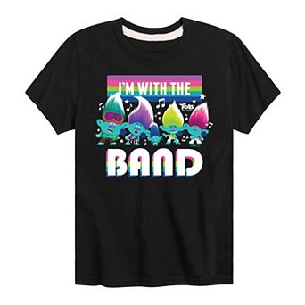 Boys 8-20 DreamWorks Trolls Movie I'm With The Band Graphic Tee