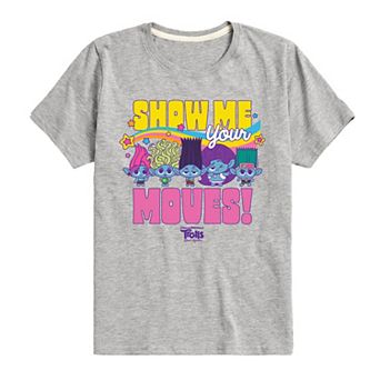 Boys 8-20 DreamWorks Trolls Movie Show Me Your Moves Graphic Tee
