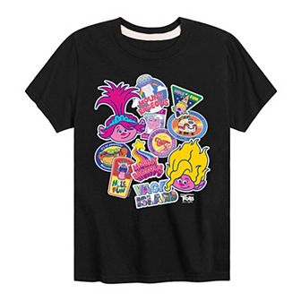 Boys 8-20 DreamWorks Trolls Movie Road Trip Stickers Graphic Tee