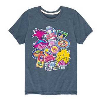 Boys 8-20 DreamWorks Trolls Movie Road Trip Stickers Graphic Tee