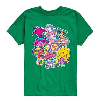 Boys 8-20 DreamWorks Trolls Movie Road Trip Stickers Graphic Tee