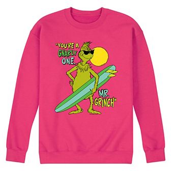 Men's Dr. Seuss The Grinch You're A Gnarly One Fleece Sweatshirt