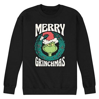 Men's Dr. Seuss The Grinch Merry Christmas Fleece Sweatshirt