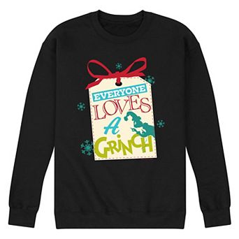 Men's Dr. Seuss The Grinch Everyone Loves A Grinch Fleece Sweatshirt