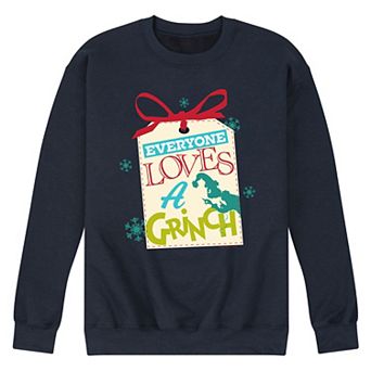 Men's Dr. Seuss The Grinch Everyone Loves A Grinch Fleece Sweatshirt