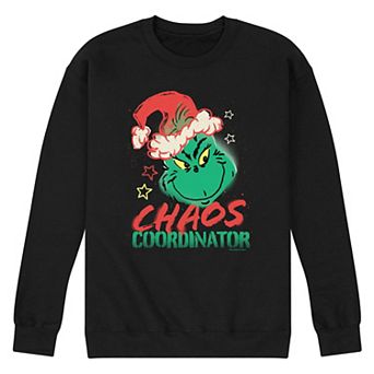 Men's Dr. Seuss The Grinch Chaos Coordinator Fleece Sweatshirt