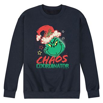 Men's Dr. Seuss The Grinch Chaos Coordinator Fleece Sweatshirt