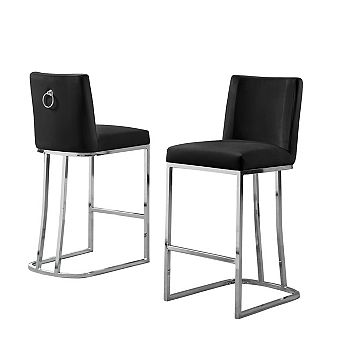Best Quality Furniture Upholstered Counter Height Chair (Set of 2)