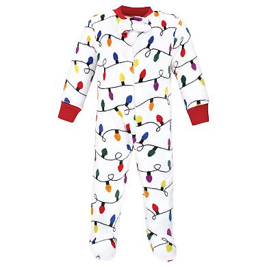 Hudson Baby Infant Boy Plush Sleep And Play, Christmas Lights