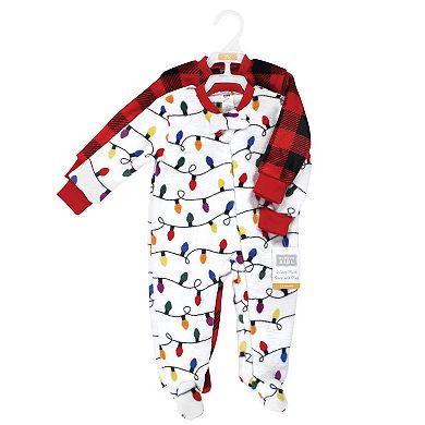 Hudson Baby Infant Boy Plush Sleep And Play, Christmas Lights