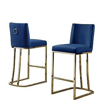 Best Quality Furniture Upholstered Counter Height Chair (Set of 2)