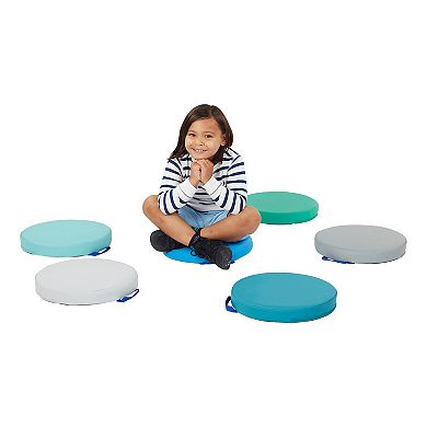 Sprogs 15" Round Floor Cushions with handles 6-Piece