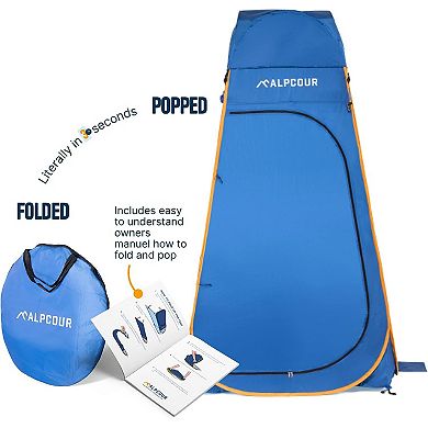 Alpcour Pop-Up Privacy Tent - Portable, Durable & Waterproof Shelter for Camping