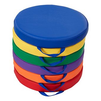 Sprogs 15" Round Floor Cushions with handles 6 pc