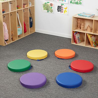 Sprogs 15" Round Floor Cushions with handles 6-Piece