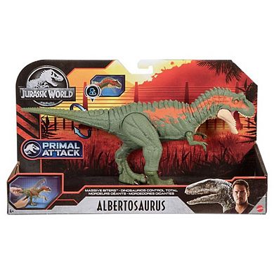 Jurassic World Massive Biters Larger-Sized Dinosaur Action Figure with Tail-Activated Strike and Chomping Action, Ages 4+