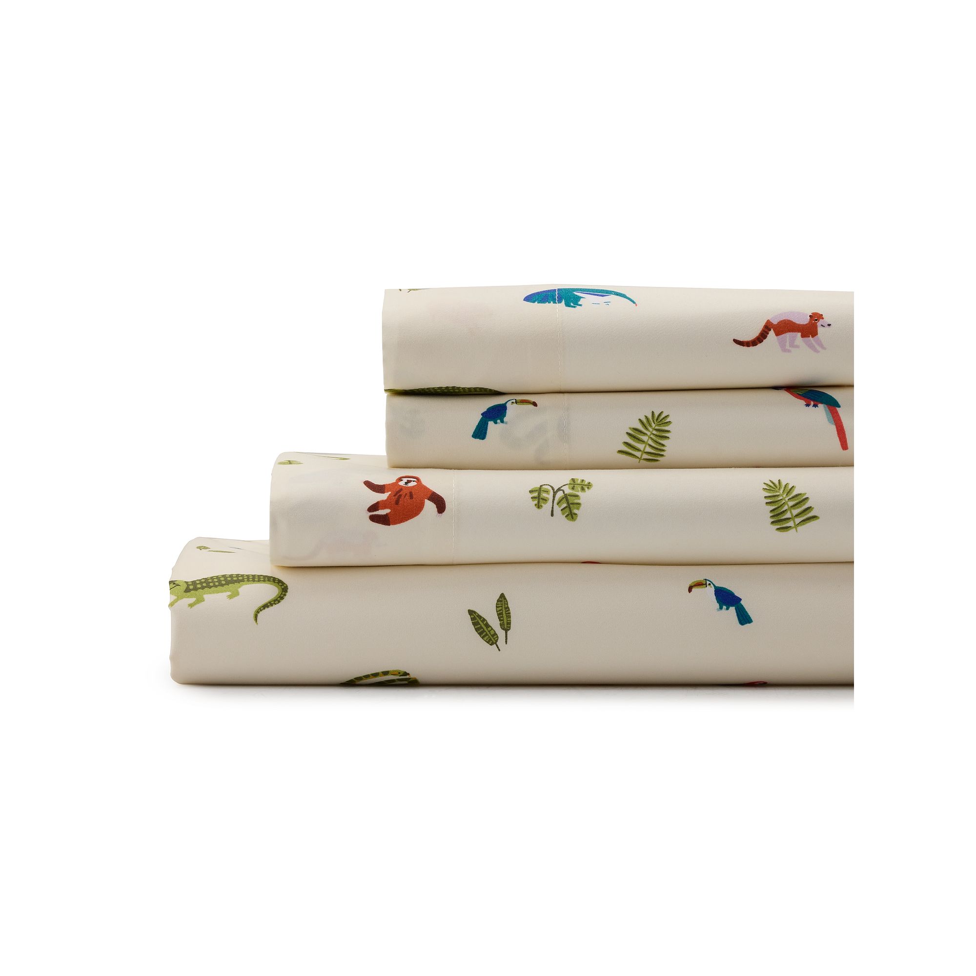 The Big One Kids Extra Soft Sheet Set, Jungle Animals