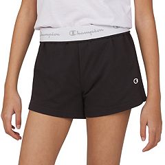 Girls' Black OP Athletic Shorts with Elastic White Band and Trim Size M  (7-8)