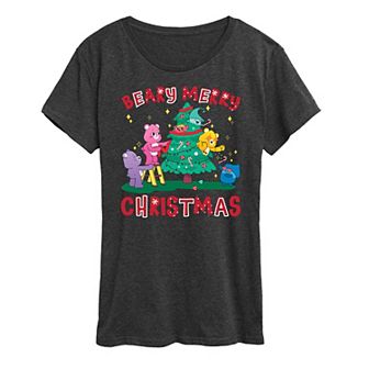 Women's Care Bears Beary Merry Christmas Graphic Tee