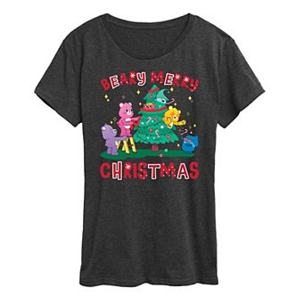 Women's Care Bears Beary Merry Christmas Graphic Tee