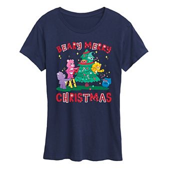Women's Care Bears Beary Merry Christmas Graphic Tee