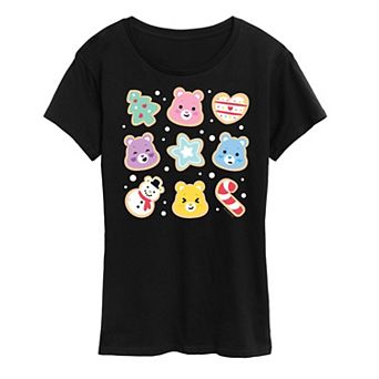 Women's Care Bears Christmas Cookies Graphic Tee