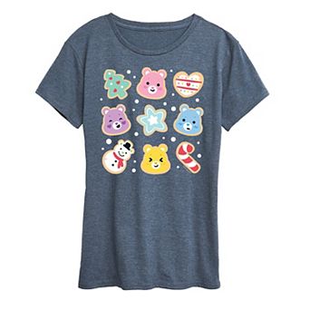 Women's Care Bears Christmas Cookies Graphic Tee