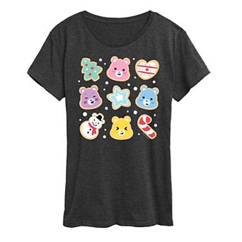 Women's Care Bears Christmas Cookies Graphic Tee
